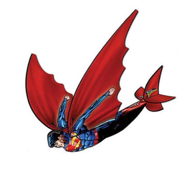Flexwing 3-d Nylon 16-inches Glider Superman by X-Kites