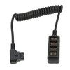 D Tap Male to 4 Port Dtap Female Splitter Power