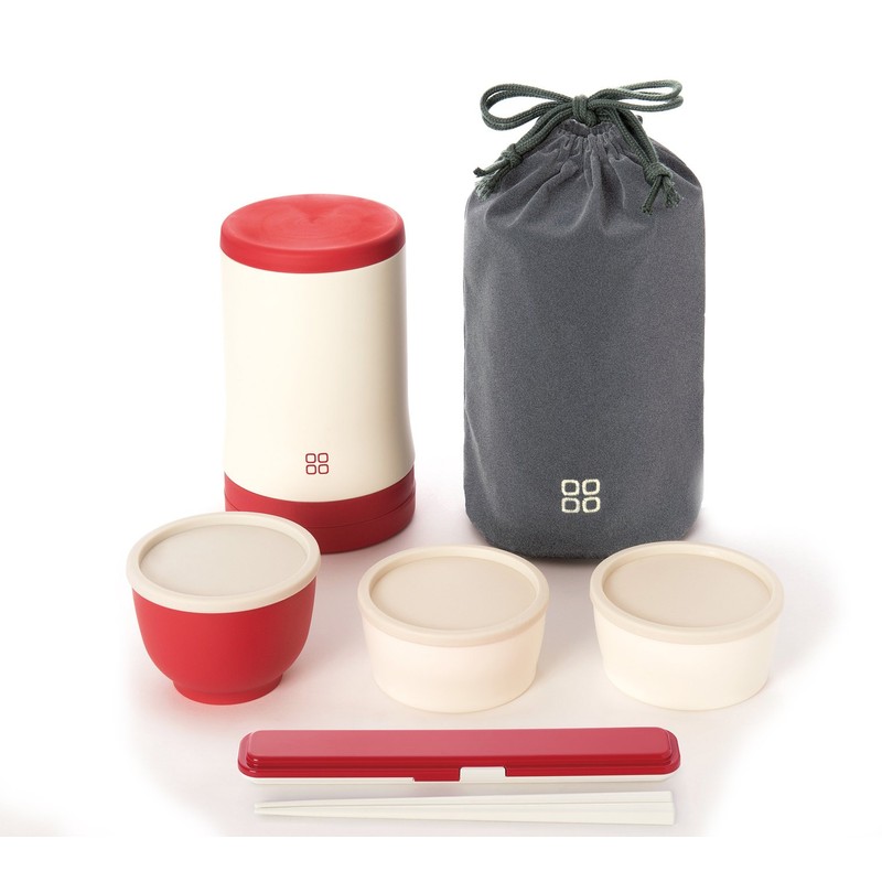OSK UTSUWA ENJI SW-3 Stainless Steel Thermal Lunch Box, Diameter