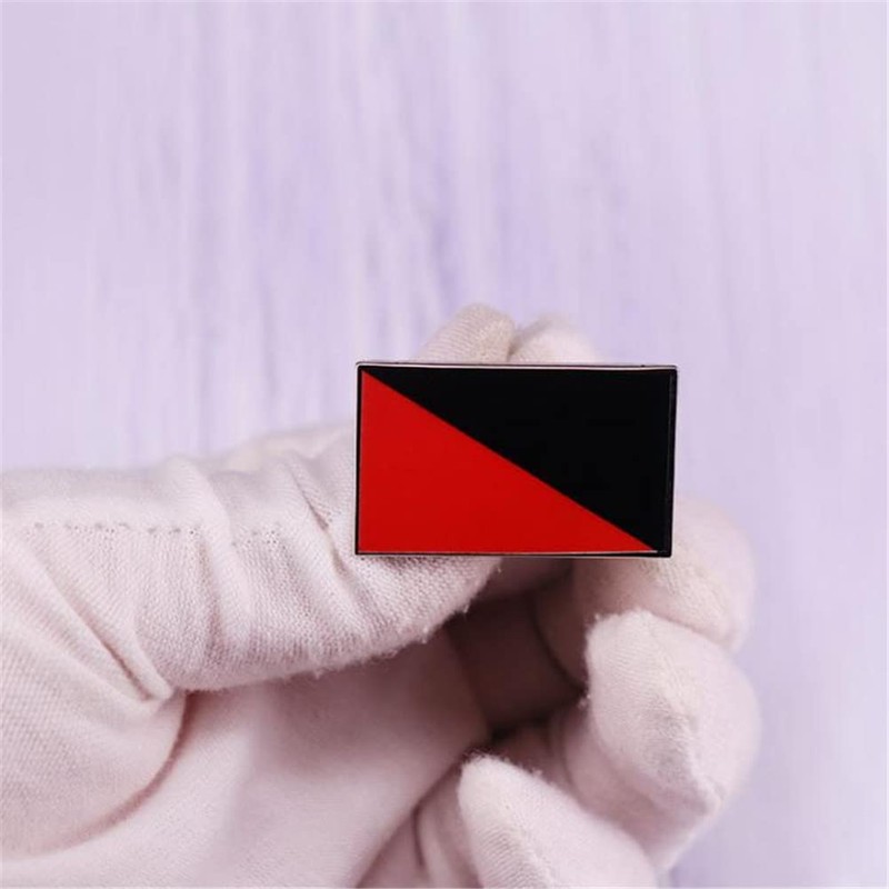 Anarchy Flag Lapel Pins Communism Badges Metal Pin Anarchism Symbol