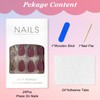 Boloshine 30 Pcs False Nails Short, Fresh Flowers Press on