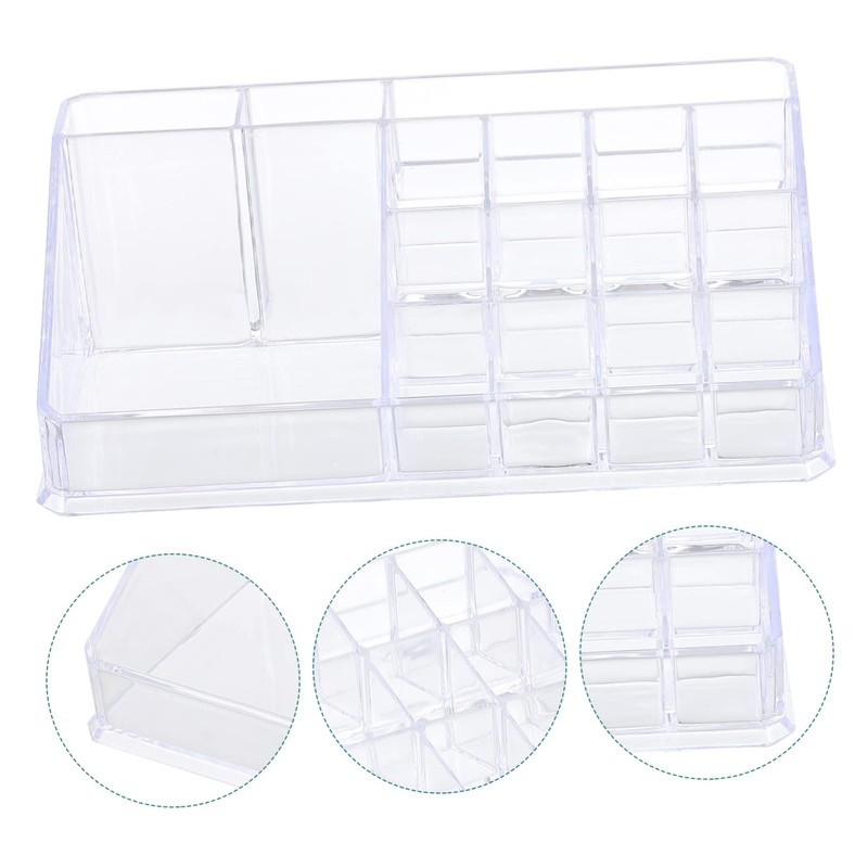 WOONEKY Plastic Makeup Box Desk Organizer Cosmetic Storage Drawer Organiser
