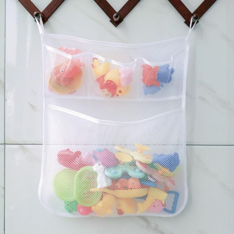 AUMA Bath Toy Storage -Bath Toy Organiser Mesh Bath Toy