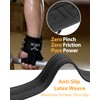 2-in-1 Weight Lifting Straps with D Ring, 7mm Neoprene Padded