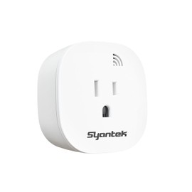 Syantek Remote Control Outlet, 1 Wireless Remote Control Outlet Plug for Household Appliances, Up to 100 ft Range, ETL Listed, White