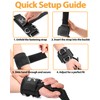 2-in-1 Weight Lifting Straps with D Ring, 7mm Neoprene Padded