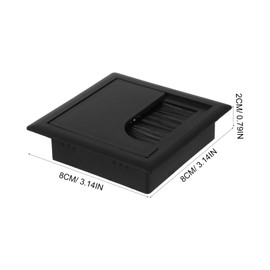 KICHOUSE 6pcs ABS Desk Grommet Wire Organizer for Cables Cable Hole Cover for Office Desks Streamlined Design for Efficient Cord Management