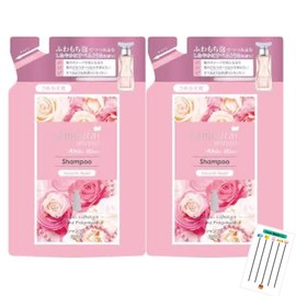 Samurai Women's White Rose Smooth Moist Shampoo Refill, Set of 2 + Chabel Lottery