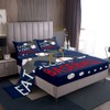 Feelyou Kids Baseball Gaming Sheet Set Twin Size Navy Blue