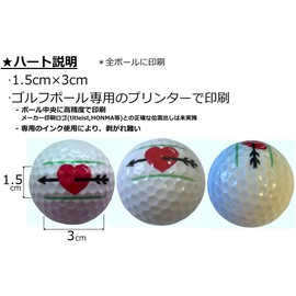 Hapiraki Golf Line Golf Ball TP5 TP5X Teepee Five Series 2024 Model Line Included (TP5 _ White Dozen _ Heart)