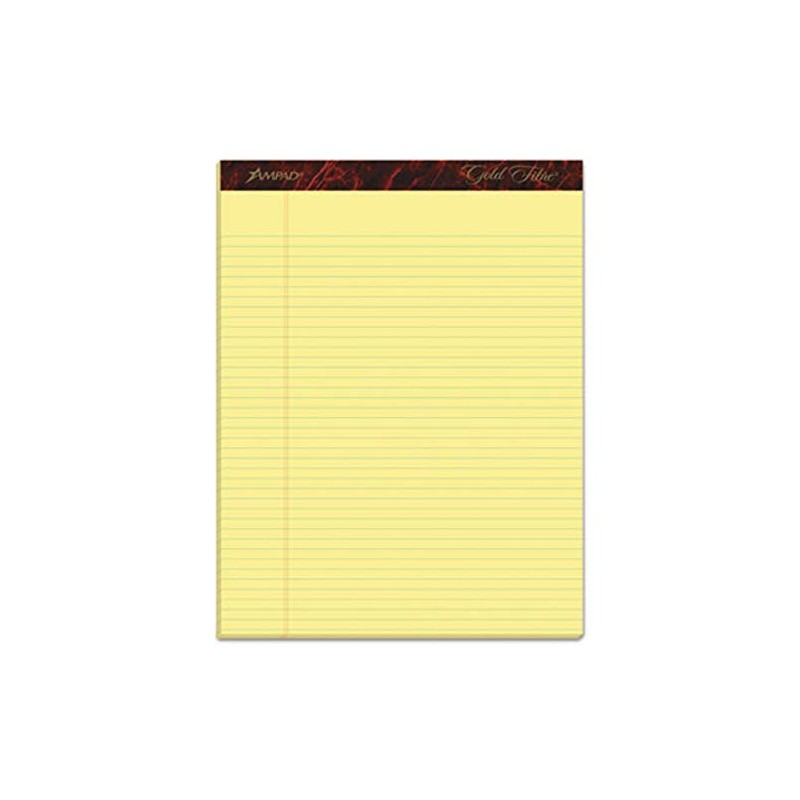 Gold Fibre Writing Pads, Legal/Wide Rule, Ltr, White, 50-Sheet Pads/Pack,
