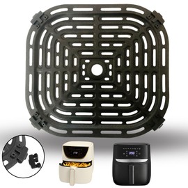 CyHiThai 6QT Air Fryer Crisper Plate for Bella Pro Series/Paris Hilton Air Fryers, Premium Air Fryer Grill Pan Plate Rack Tray Insert Grate Grid Shelf for 6QT Paris Hilton Air Fryers, Dishwasher Safe