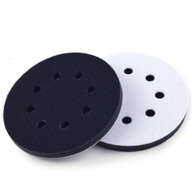 ZYBHMJE 2 Pcs Soft Sponge Sanding Pads, 125mm, 8 Holes, Hook & Loop, Impact Resistant, Low Noise, Suitable for Eccentric Sanders, Aluminum, Alloy Steel, Wood, Metal, Iron, Stainless Steel, Copper
