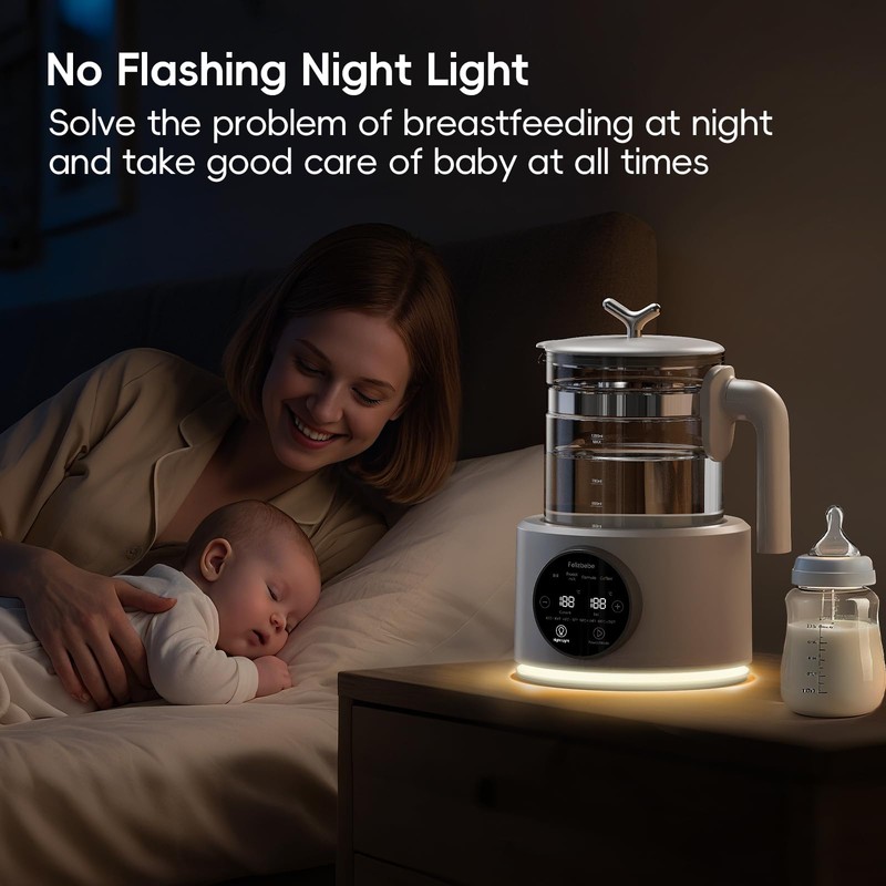 Baby Bottle Warmer, Baby Milk Warmer Glass Electric Kettle Boil,