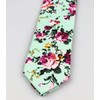 Elfeves - Corbata delgada de algodón y lino para hombre,