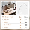 FAHKNS Large Half-Moon Light for Nail Desk, 34IN Foldable LED