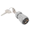 Universal Key Ignition Switch Stainless Steel Cross 2 Gears Key