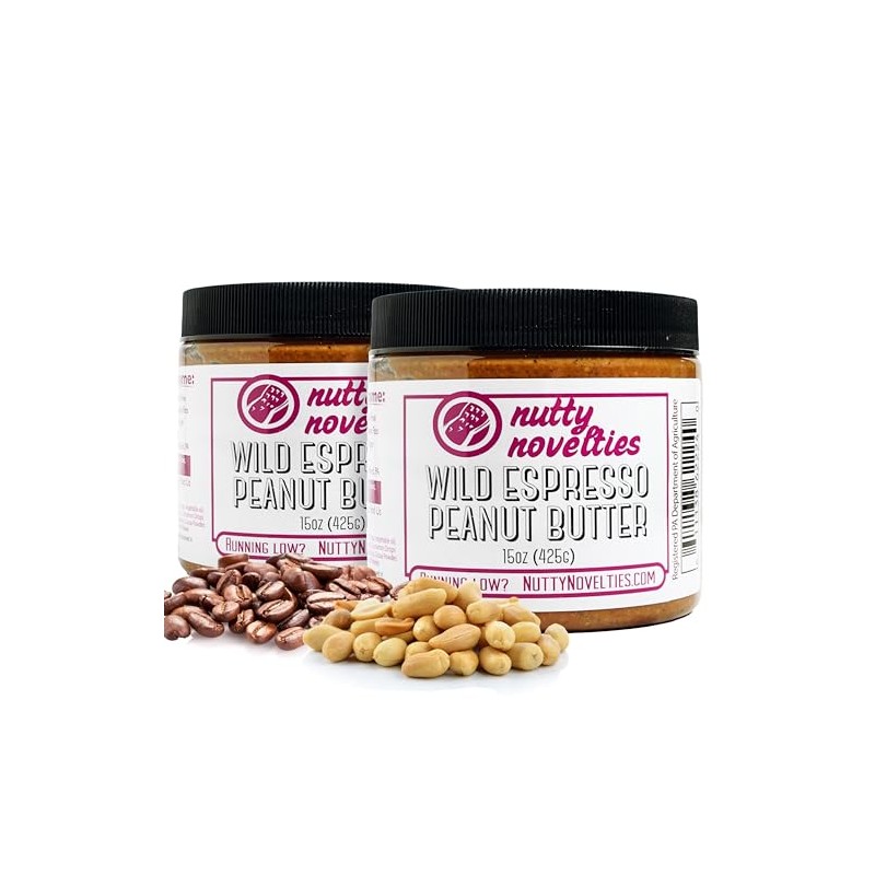 Nutty Novelties Espresso Coffee Peanut Butter - High Protein, Low