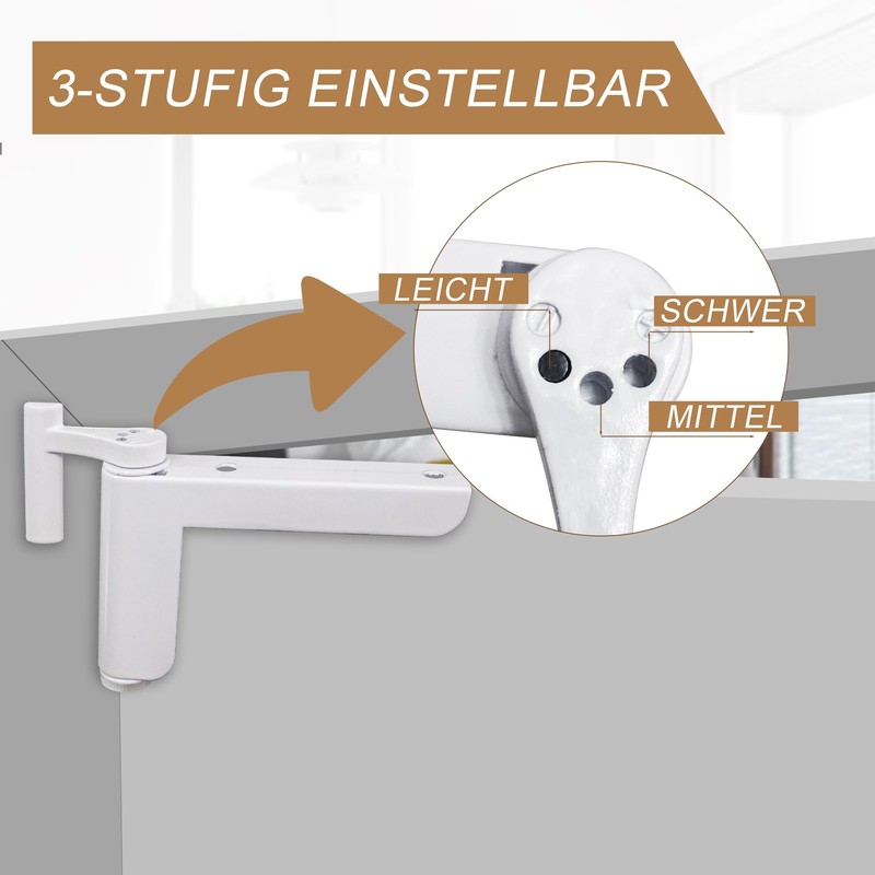 Door Closer, No Drilling, Automatic Mini Door Closer, Room Door,