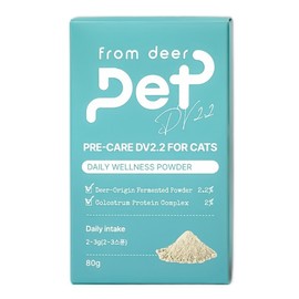From Dear Pet Precare Cat Deer Antler Comprehensive Immunity Restoration Nutrient DV 2.2, 1 Piece, Immune Antioxidant, 80g / 프롬디어펫 프리케어 고양이 녹용 종합 면역력 회복 영양제 DV 2.2, 1개, 면역항산화, 80g