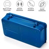 Acshio Portable Steel Tool Box, 16 Inch Metal Tool Organizer