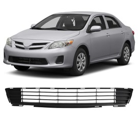 Shelita Front Bumper Lower Grille Grill Insert for Toyota Corolla 2011 2012 2013 Base S LE CE XRS L Direct Replacement Part 53112-02280 TO1036125
