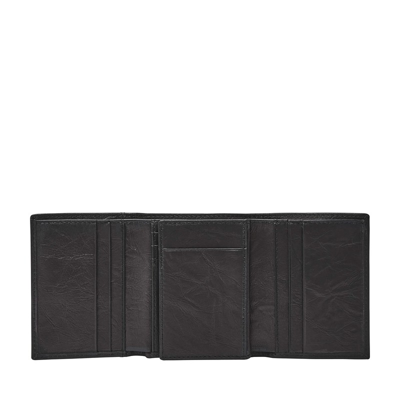 Fossil Tri-Fold Wallet Neel, black