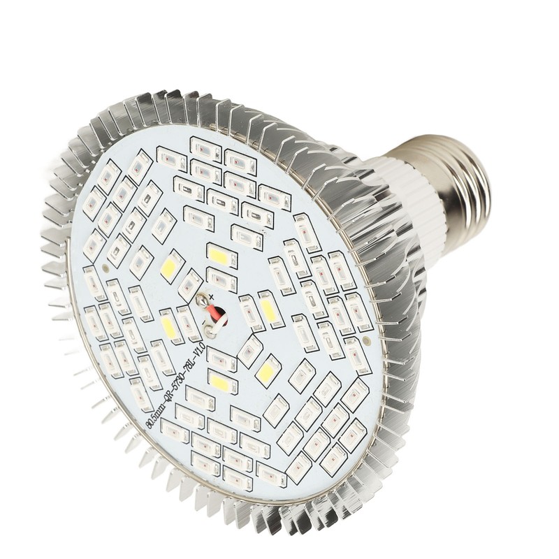 Plant Lamp Bulb Full Spectrum 50W E27 Base 78 Beads