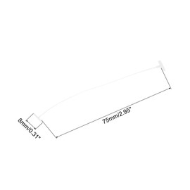 sourcing map Standard Tagging Fasteners,Plastic Regular,Standard Label Gun Price Tagging Barbs for Garment Price Tag Label Tagging Barbs 75mm/3 Inch,Pack of 1500 White