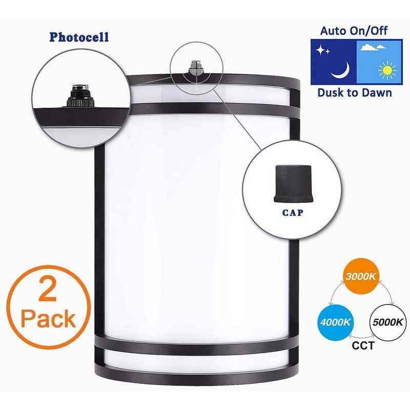 Cloudy Bay Dusk to Dawn LED Outdoor Wall Sconce,3000K /4000K