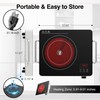 VBGK Electric Cooktop, 110V Touch and Knob Electric Stove Top,