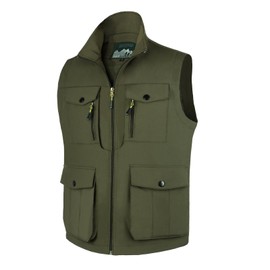 Freiesoldaten Gilet da Pesca da Uomo con Tasche Multiple Gilet Casual Leggero Traspirante Fotografia di Viaggio All'aperto Giacca Senza Maniche