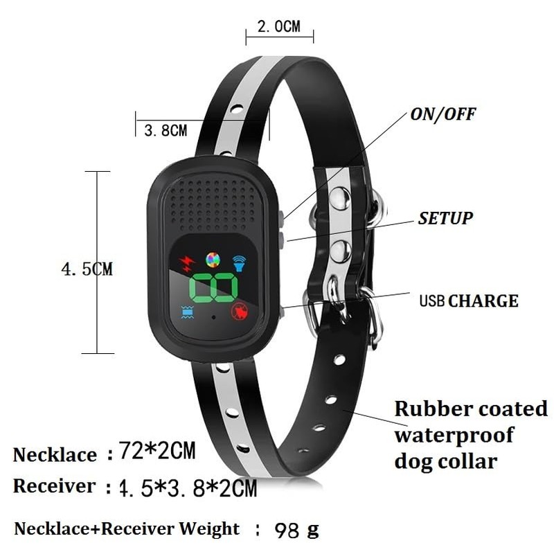 YOWOCHUNG Series CW-008 Dog Training Collar,Training Collar with Walkie-Talkie,Can Send