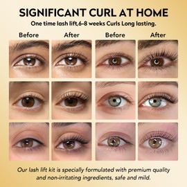 Lash Lift Kit & Eyelash Perm Kit Semi-Permanent Lash Curling Perming With Detail Instruction Easy For Beginner Achieve Salon-Quality Lash Lift At Home