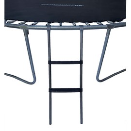 Trampoline Pro 2 Step Heavy Duty Tool Free Trampoline Ladder and a Trampoline Storage Bag Unique Safety-Latch Design, Trampoline Accessories (2 Step with Shoe Bag)