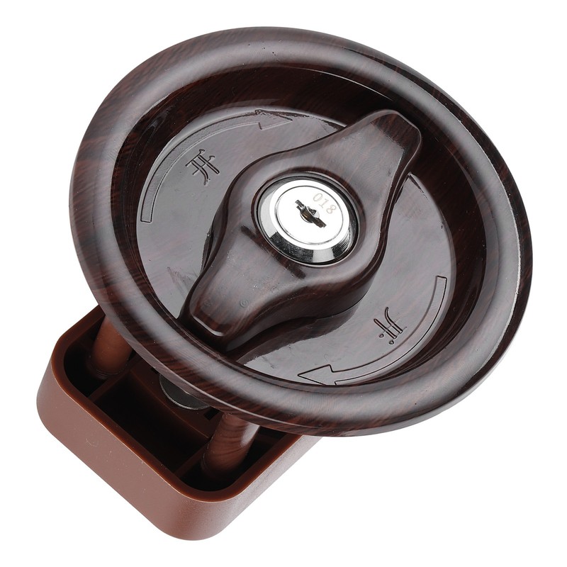 RV Toilet Bathroom Door Lock with 2 Key for Caravan