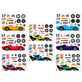 allydrew Make Your Own Sticker Sheets, DIY Make a Face Animal, Food, Party Favor Stickers (24 Sheets), Sports Cars