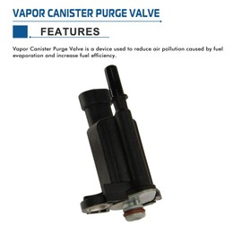 Emission Vapor Canister Purge Valve Solenoid Compatible with 2004-2009 Chevy Silverado 1500 2500 3500 Tahoe GMC Sierra Escalade Yukon Avalanche Vent Control Solenoid Replaces #B214-1105 12581282