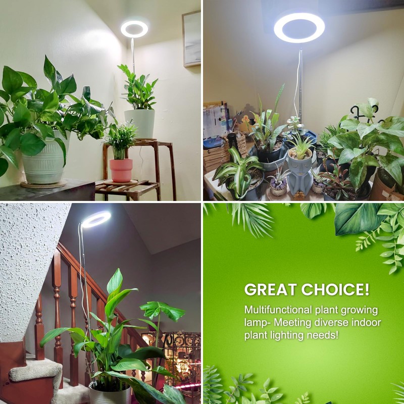 Kullsinss Grow Lights for Indoor Plants Full Spectrum, 80 LEDs