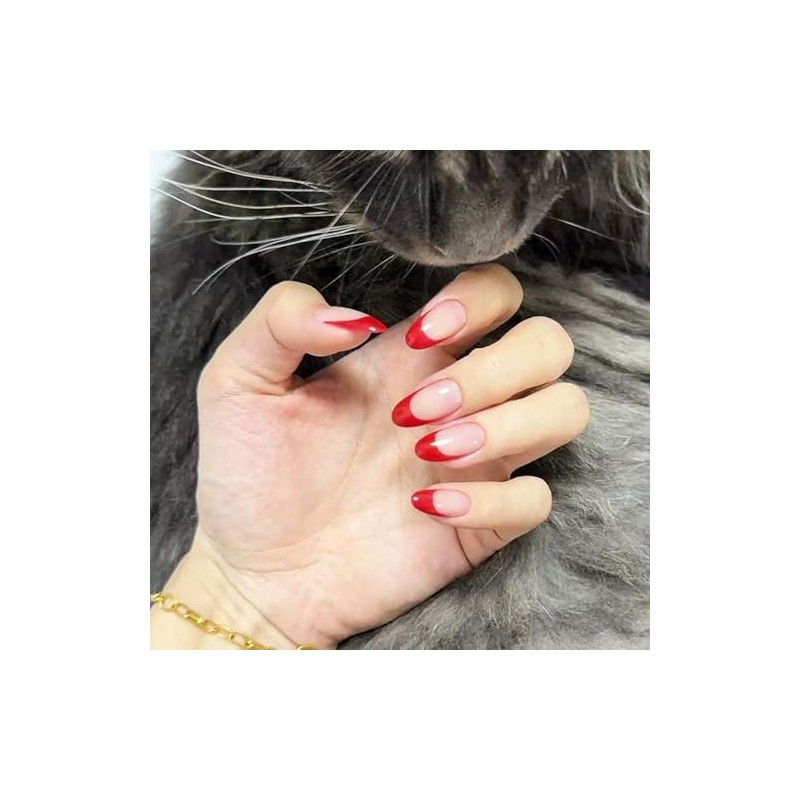 CloudTrip 30 Uñas Postizas Almendradas A Presión - Uñas De
