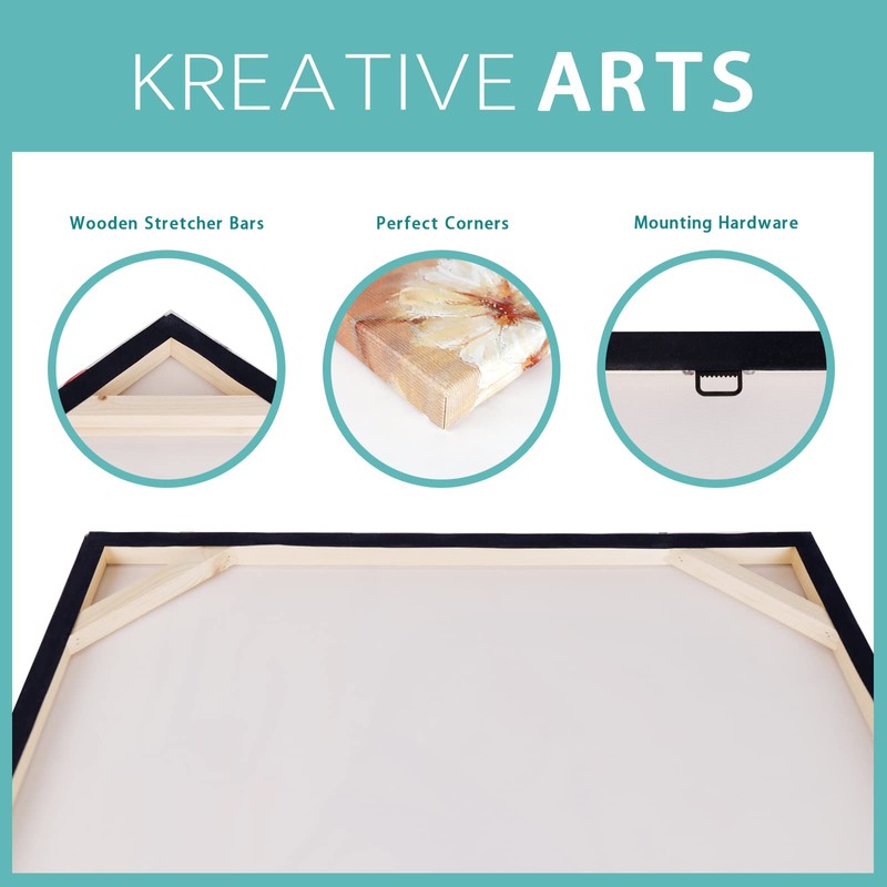 KREATIVE ARTS Graceful Birds on Plum Blossom Trees Canvas Wall