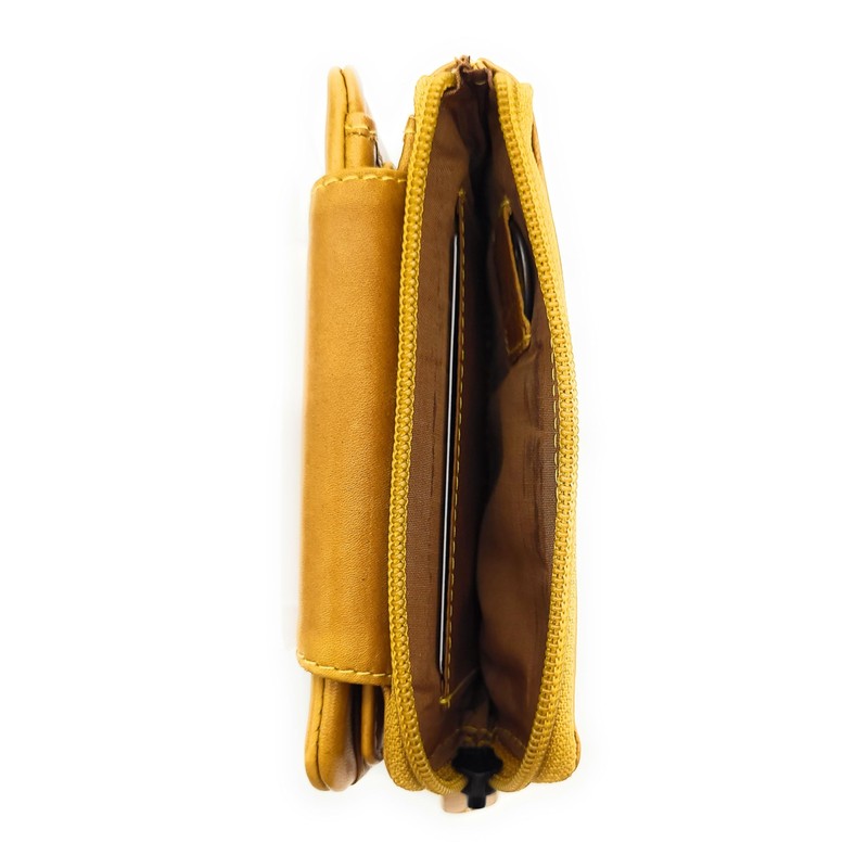 Lemasi Genuine Leather Wallet with RFID Protection, Outer Latch, Worry