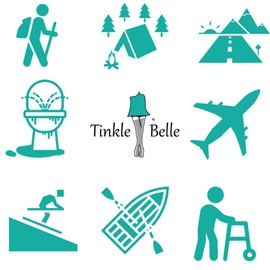 Tinkle Belle The Female Portable Urinal | Urination Device with Case! Stand to Pee While Staying Fully Clothed! Easy, Compact, Reliable for Hiking/Camping/Travel/Concerts/Festivals/Dirty Toilets