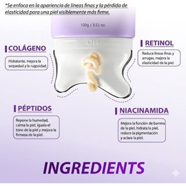 Crema Reafirmante para Cuello con Retinol y Colágeno, Crema Hidratante Facial y Cervical con Aplicador Gua Sha Integrado, Tratamiento Antienvejecimiento Unisex para Todo Tipo de Piel