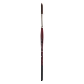 KINGART Premium Equinox 747S-8 Script Liner Series Watercolor Artist Brushes, Synthetic Squirrel Hair, Short Handle, Size 8