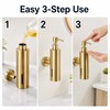 250ML Soap Dispenser for Bathroom - Wall-Mounted Brushed Stainless Steel