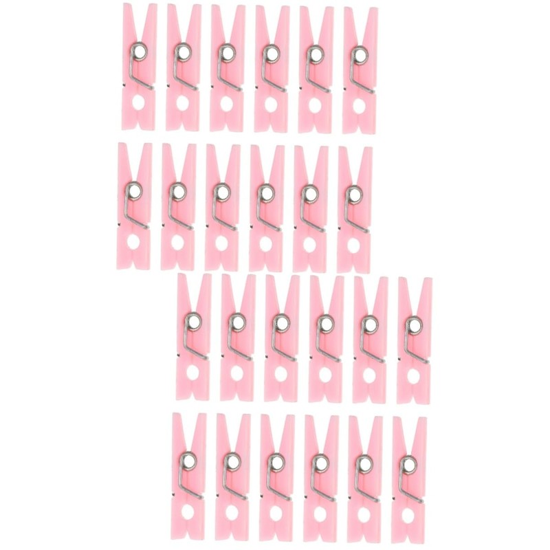 VILLFUL 5 Packs Shower Photo Clips Clothespins for Gender Reveal