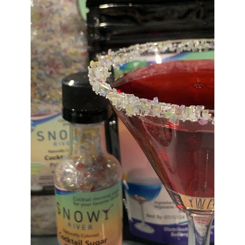 Snowy River Pride Mix Cocktail Sugar - Vibrant Naturally Colored