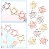 MANJIAMEI 30 Pcs Flower Paper Clips, 25mm Cute Flowers Metal