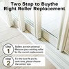 2 Pack Sliding Door Rollers, 1 1/4 Inch Sliding Glass